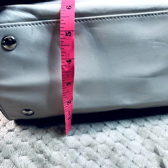 Coach Shoulder Bag Purse Reptile Tote Charlie Embossed Python Leather F28723 - Picture 6 of 16